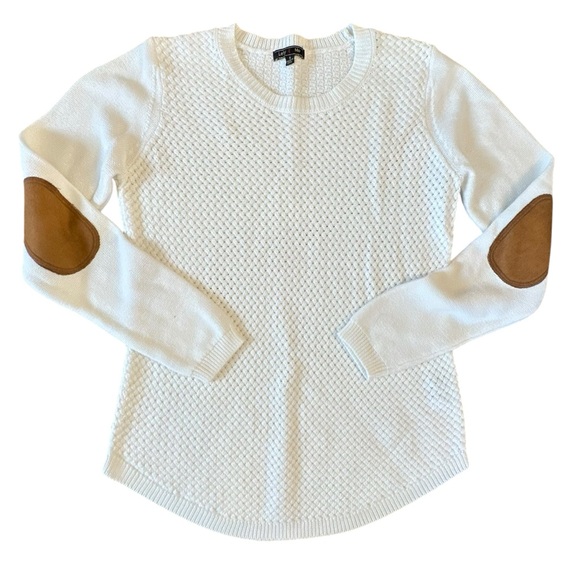 Lety & Me Josey Elbow Patch Sweater- EUC - Picture 8 of 10